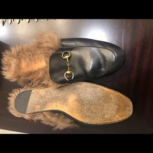 Gucci Fur Loafers